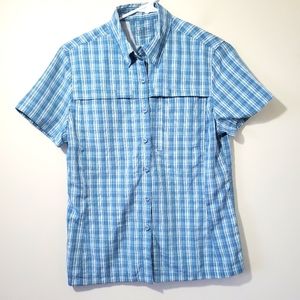 Llbean Plaid Vented Hiking Shirt